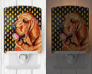 Bloodhound Candy Corn Halloween Portrait Ceramic Night Light LH9072CNL
