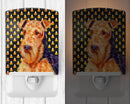 Airedale Candy Corn Halloween Portrait Ceramic Night Light LH9077CNL