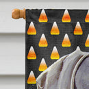 Weimaraner Candy Corn Halloween Portrait House Flag 28x40 Porch Sleeve Pole Decorative Outside Yard Banner Artwork Wall Hanging, Polyester