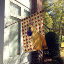 Great Dane Fall Leaves Portrait House Flag 28x40 Porch Sleeve Pole Decorative Outside Yard Banner Artwork Wall Hanging, Polyester
