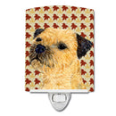 Border Terrier Fall Leaves Portrait Ceramic Night Light LH9098CNL