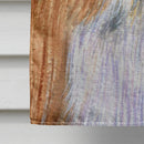 Bearded Collie Fall Leaves Portrait House Flag 28x40 Porch Sleeve Pole Decorative Outside Yard Banner Artwork Wall Hanging, Polyester
