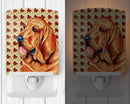 Bloodhound Fall Leaves Portrait Ceramic Night Light LH9106CNL