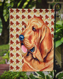 Bloodhound Fall Leaves Portrait Garden Flag – Decorative Outdoor Yard Flag