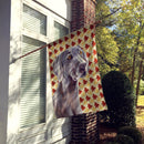 Weimaraner Fall Leaves Portrait House Flag 28x40 Porch Sleeve Pole Decorative Outside Yard Banner Artwork Wall Hanging, Polyester