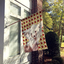 Chinese Crested Fall Leaves Portrait House Flag 28x40 Porch Sleeve Pole Decorative Outside Yard Banner Artwork Wall Hanging, Polyester