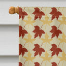 Chinese Crested Fall Leaves Portrait House Flag 28x40 Porch Sleeve Pole Decorative Outside Yard Banner Artwork Wall Hanging, Polyester