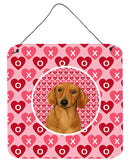 Dachshund Valentine's Love and Hearts Wall or Door Hanging Prints