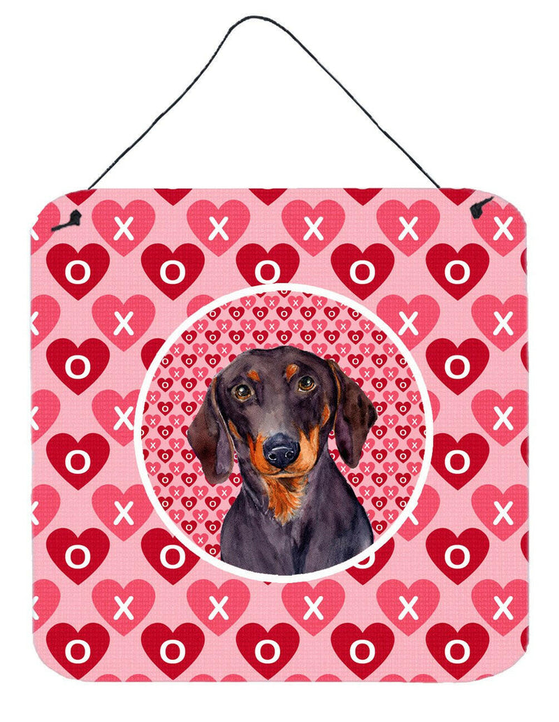 Dachshund Valentine's Love and Hearts Wall or Door Hanging Prints