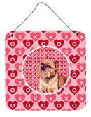 Brussels Griffon Valentine's Love and Hearts Wall or Door Hanging Prints