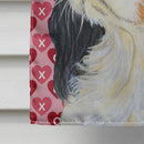 Cavalier Spaniel Hearts Love and Valentine's Day Portrait House Flag 28x40 Porch Sleeve Pole Decorative Outside Yard Banner Artwork Wall Hanging, Polyester