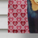 Min Pin Hearts Love and Valentine's Day Portrait Flag Canvas House Size