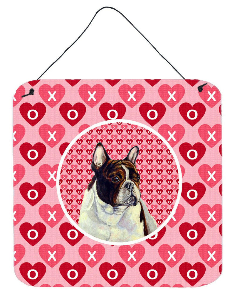 French Bulldog Valentine's Love and Hearts Wall or Door Hanging Prints