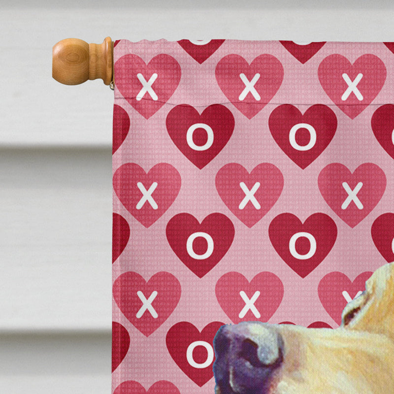Labrador Hearts Love Valentine's Day Flag Canvas House Size