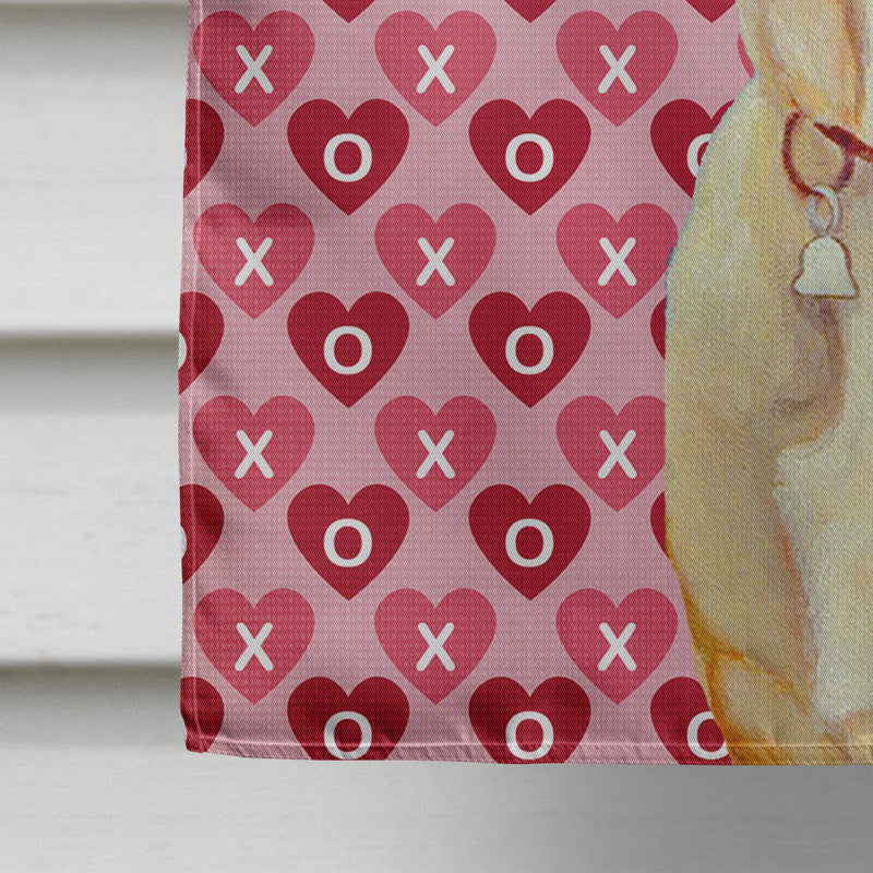 Labrador Hearts Love Valentine's Day Flag Canvas House Size