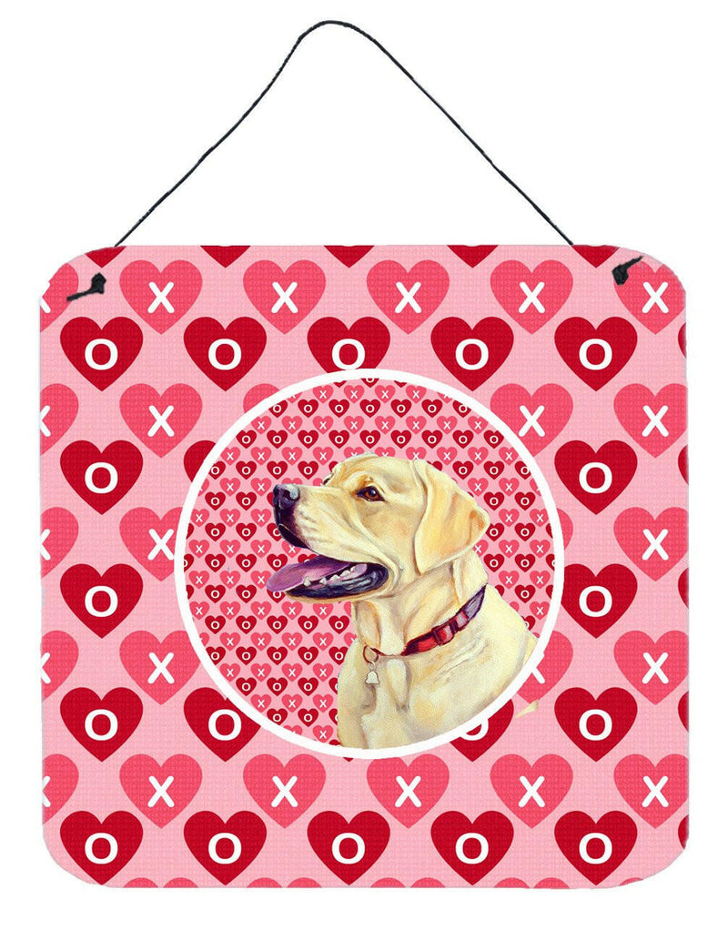 Labrador Valentine's Love and Hearts Wall or Door Hanging Prints