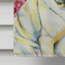 Pug Hearts Love and Valentine's Day Portrait Flag Canvas House Size