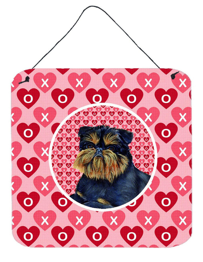 Brussels Griffon Valentine's Love and Hearts Wall or Door Hanging Prints