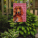 Irish Setter Hearts Love and Valentine's Day Portrait Garden Flag – Decorative Outdoor Yard Flag