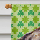 Newfoundland St. Patrick's Day Shamrock Portrait House Flag 28x40 Porch Sleeve Pole Decorative Outside Yard Banner Artwork Wall Hanging, Polyester