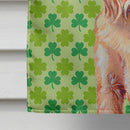 Brussels Griffon St. Patrick's Day Shamrock Portrait House Flag 28x40 Porch Sleeve Pole Decorative Outside Yard Banner Artwork Wall Hanging, Polyester