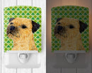 Border Terrier St. Patrick's Day Shamrock Portrait Ceramic Night Light LH9188CNL