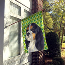 Cavalier Spaniel St. Patrick's Day Shamrock Portrait House Flag 28x40 Porch Sleeve Pole Decorative Outside Yard Banner Artwork Wall Hanging, Polyester