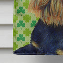 Brussels Griffon St. Patrick's Day Shamrock Portrait House Flag 28x40 Porch Sleeve Pole Decorative Outside Yard Banner Artwork Wall Hanging, Polyester