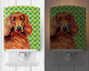 Irish Setter St. Patrick's Day Shamrock Portrait Ceramic Night Light Compact, UL-Certified, Ideal for Bedroom, Bathroom, Nursery, Hallway, Kitchen, 6x4x3, Multicolor