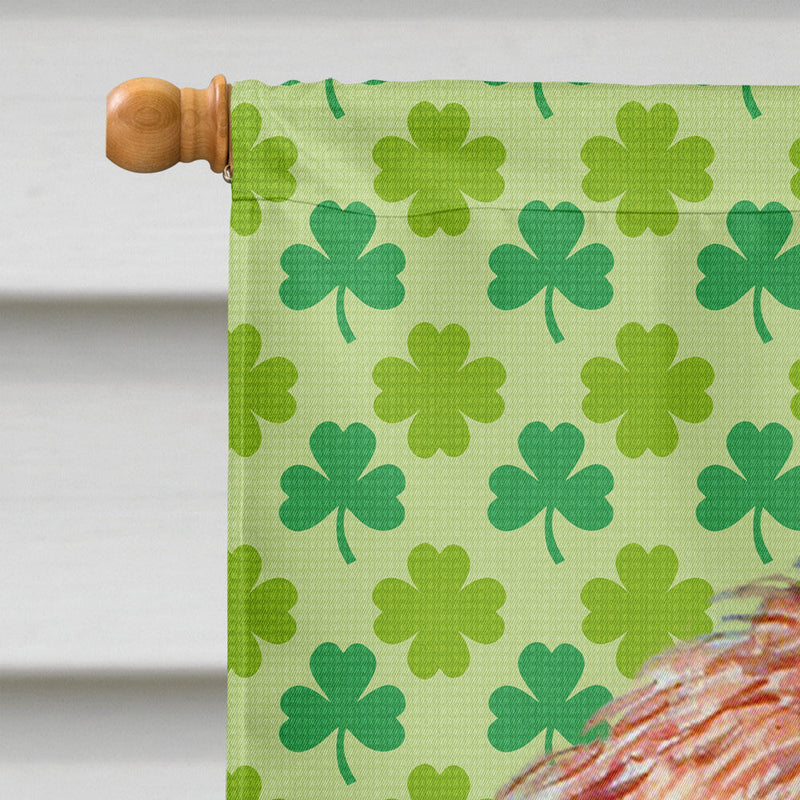 Petit Basset Griffon Vendeen St. Patrick's Day Shamrock  Flag Canvas House Size