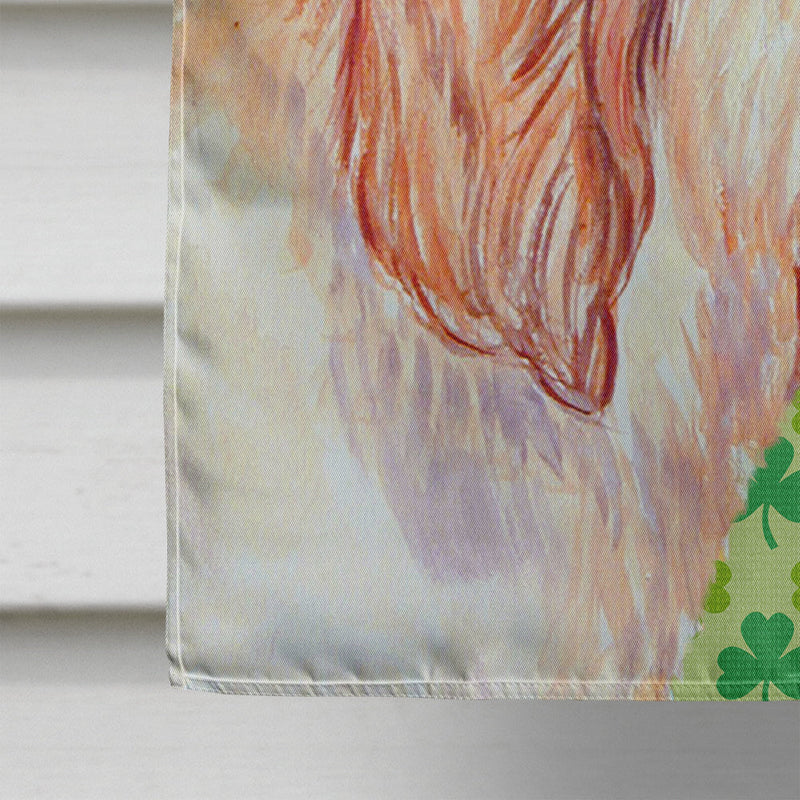 Petit Basset Griffon Vendeen St. Patrick's Day Shamrock  Flag Canvas House Size