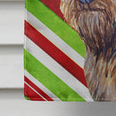 Cairn Terrier Candy Cane Holiday Christmas House Flag 28x40 Porch Sleeve Pole Decorative Outside Yard Banner Artwork Wall Hanging, Polyester