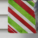 Flat Coated Retriever Candy Cane Holiday Christmas House Flag 28x40 Porch Sleeve Pole Decorative Outside Yard Banner Artwork Wall Hanging, Polyester