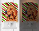 Bloodhound Candy Cane Holiday Christmas Ceramic Night Light LH9241CNL