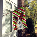 Corgi Candy Cane Holiday Christmas House Flag 28x40 Porch Sleeve Pole Decorative Outside Yard Banner Artwork Wall Hanging, Polyester