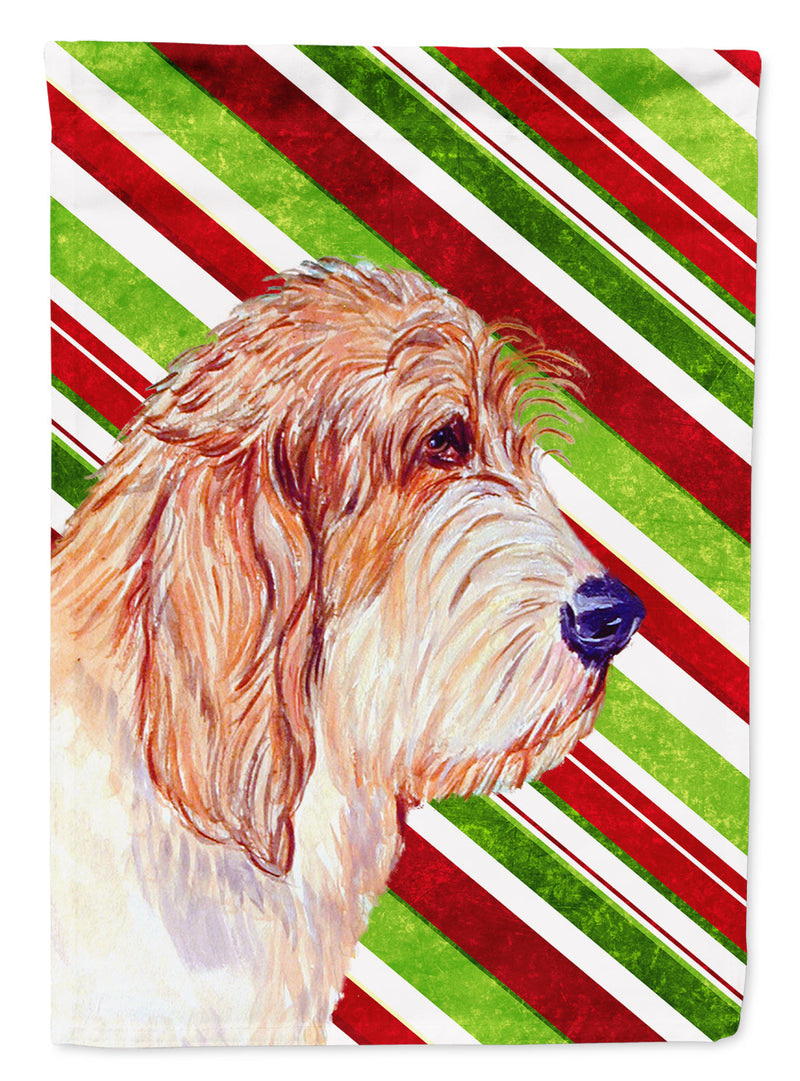 Petit Basset Griffon Vendeen Candy Cane Holiday Christmas  Flag  House Size