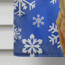Great Dane Winter Snowflakes Holiday House Flag 28x40 Porch Sleeve Pole Decorative Outside Yard Banner Artwork Wall Hanging, Polyester