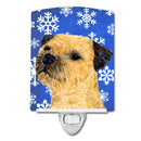 Border Terrier Winter Snowflakes Holiday Ceramic Night Light LH9278CNL