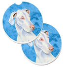 Blue Great Dane Car Coasters – Set of 2 - Absorbent Stone with Fun & Functional Artwork LH9356BUCARC