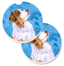 Blue Australian Shepherd Car Coasters – Set of 2 - Absorbent Stone with Fun & Functional Artwork LH9363BUCARC