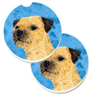 Blue Border Terrier Car Coasters – Set of 2 - Absorbent Stone with Fun & Functional Artwork LH9368BUCARC