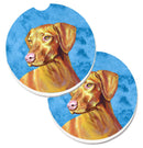 Blue Vizsla Car Coasters – Set of 2 - Absorbent Stone with Fun & Functional Artwork LH9370BUCARC