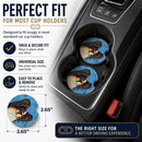 Blue Papillon Set of 2 Cup Holder Car Coasters Absorbent Round Sandstone Coasters Gifts for Men or Women, 2.5, Multicolor