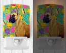Great Dane Easter Eggtravaganza Ceramic Night Light Compact, UL-Certified, Ideal for Bedroom, Bathroom, Nursery, Hallway, Kitchen, 6x4x3, Multicolor