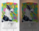 Great Dane Easter Eggtravaganza Ceramic Night Light Compact, UL-Certified, Ideal for Bedroom, Bathroom, Nursery, Hallway, Kitchen, 6x4x3, Multicolor