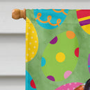 Basset Hound Easter Eggtravaganza House Flag 28x40 Porch Sleeve Pole Decorative Outside Yard Banner Artwork Wall Hanging, Polyester