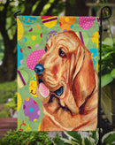 Bloodhound Easter Eggtravaganza Garden Flag - Outdoor Decorative Yard Flag