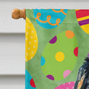 Bernese Mountain Dog Easter Eggtravaganza House Flag 28x40 Porch Sleeve Pole Decorative Outside Yard Banner Artwork Wall Hanging, Polyester
