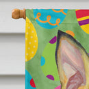 Min Pin Easter Eggtravaganza House Flag 28x40 Porch Sleeve Pole Decorative Outside Yard Banner Artwork Wall Hanging, Polyester