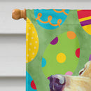 Labrador Easter Eggtravaganza House Flag 28x40 Porch Sleeve Pole Decorative Outside Yard Banner Artwork Wall Hanging, Polyester